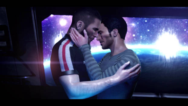 Mass Effect - Kaidan and Shepard Kiss