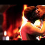 Chris Redfield and Piers Nivans Fireplace Kiss