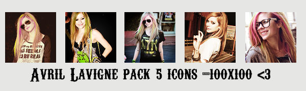 Avril Lavigne Pack 5 Icons by ifunevergiveup on DeviantArt