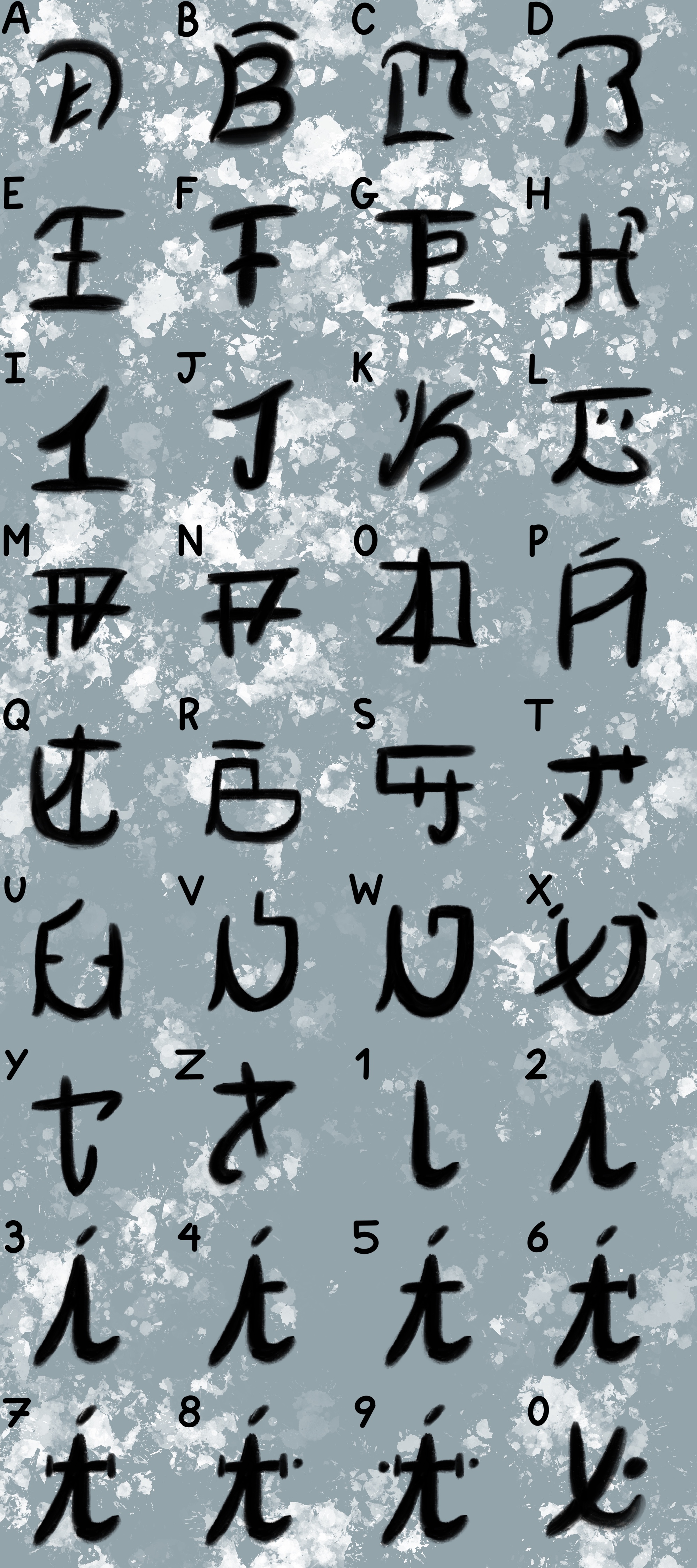 Demonic Alphabet by JinxyAndLucky on DeviantArt