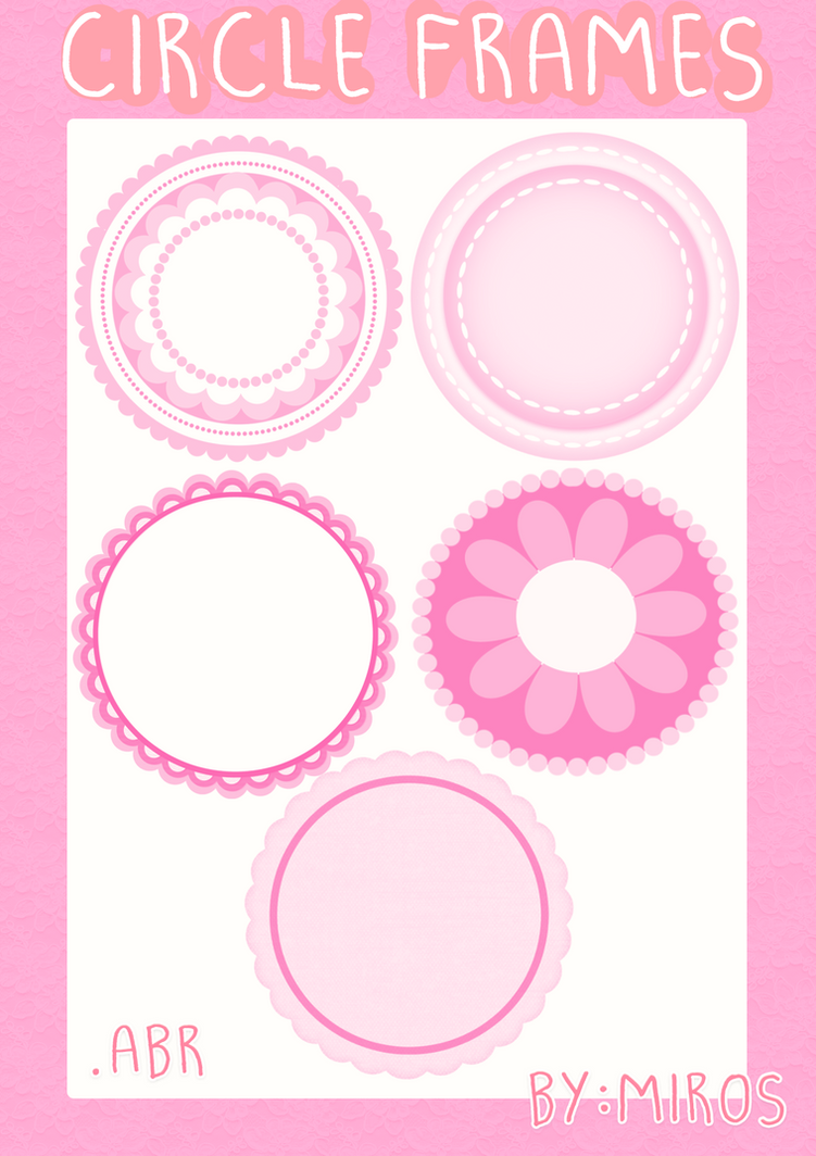 Circles Frames Brushes by craftingandmore on DeviantArt