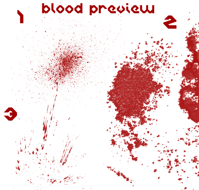 Blood Brush Set One by eaglesnc on DeviantArt