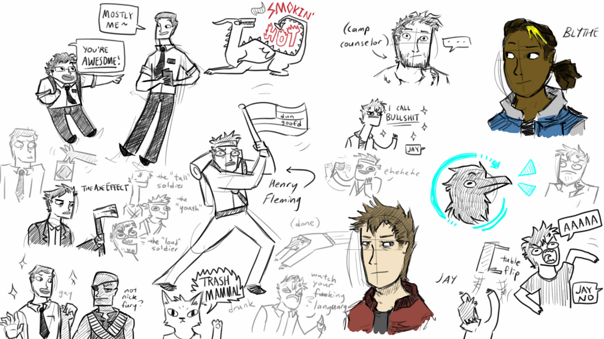 late night doodles by mr-crowbot on DeviantArt