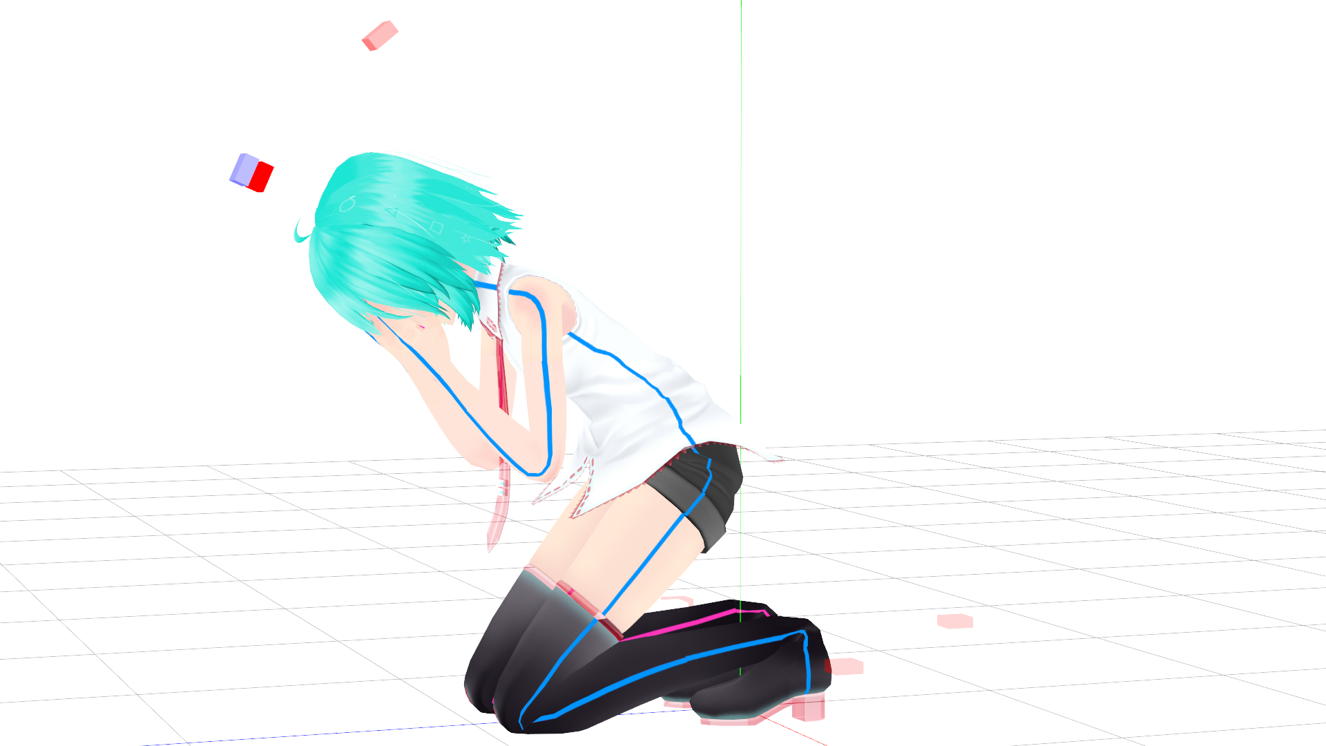 Sad Mmd Crying Pose by MMDMeruthesuccubus on DeviantArt
