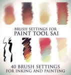 Brush settings for Paint tool SAI
