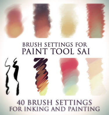 Brush settings for Paint tool SAI