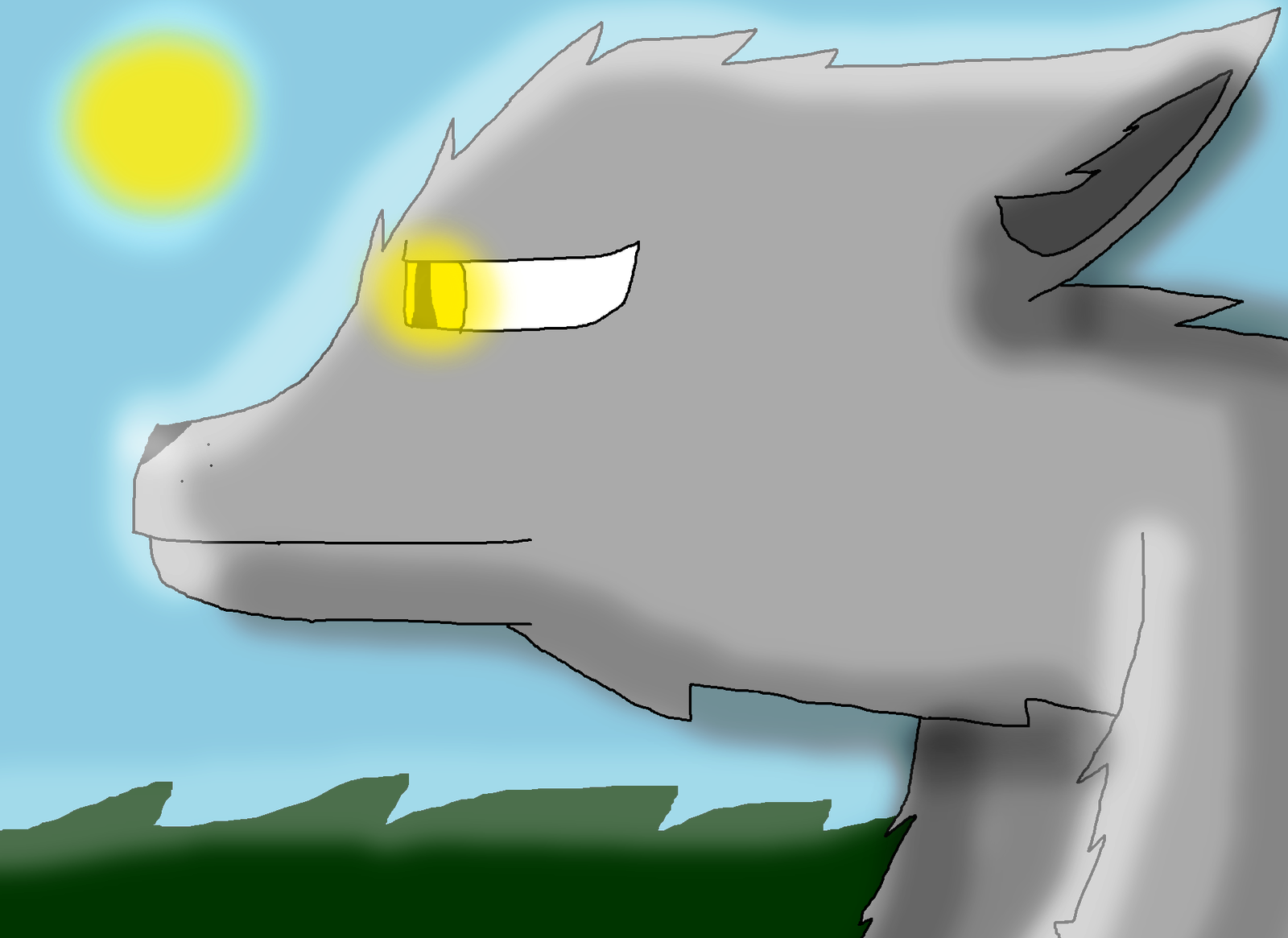 Gray Wolf by PlagueWerewolf on DeviantArt