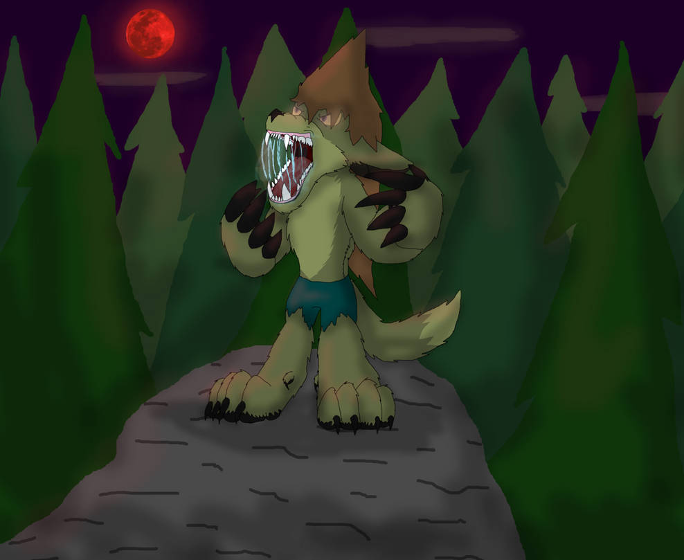 My Blood Moon Form by PlagueWerewolf on DeviantArt