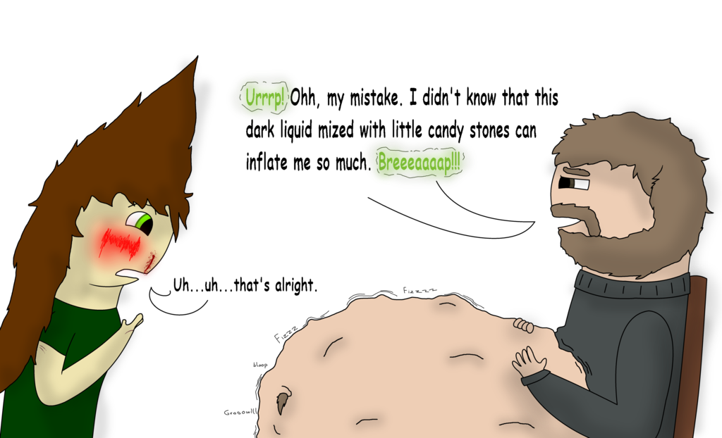 Duncan's Mentos and Coke Bloat by PlagueWerewolf on DeviantArt