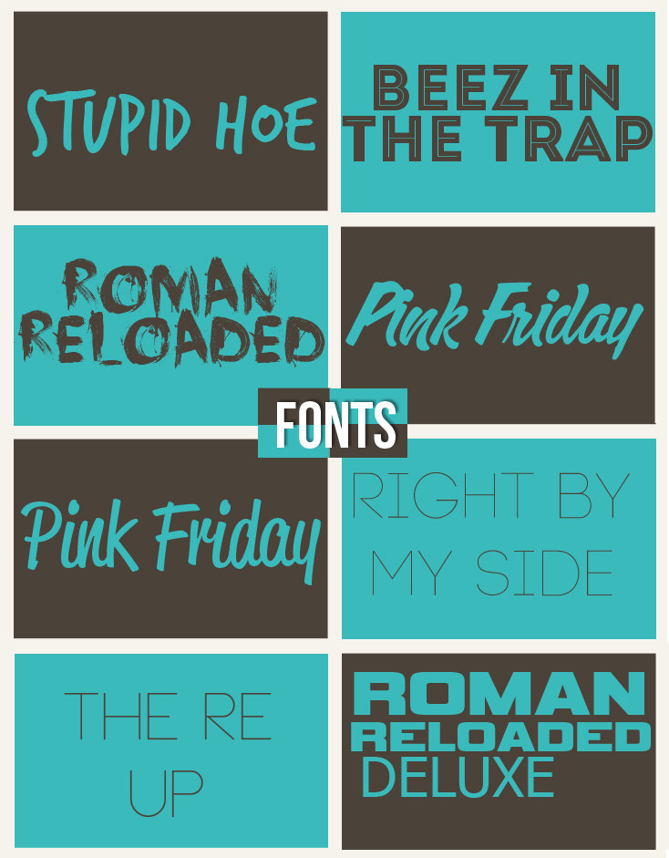 Nicki Minaj Fonts