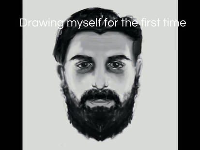 Making of my self portrait 