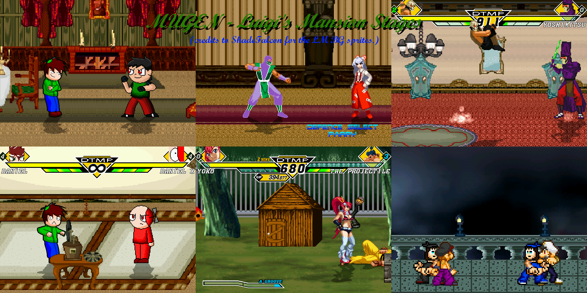 MUGEN - Luigi's Mansion Stages