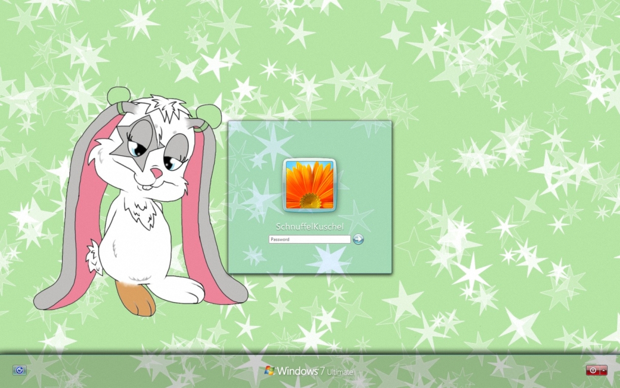 Knuffel Bunny Logon Screen