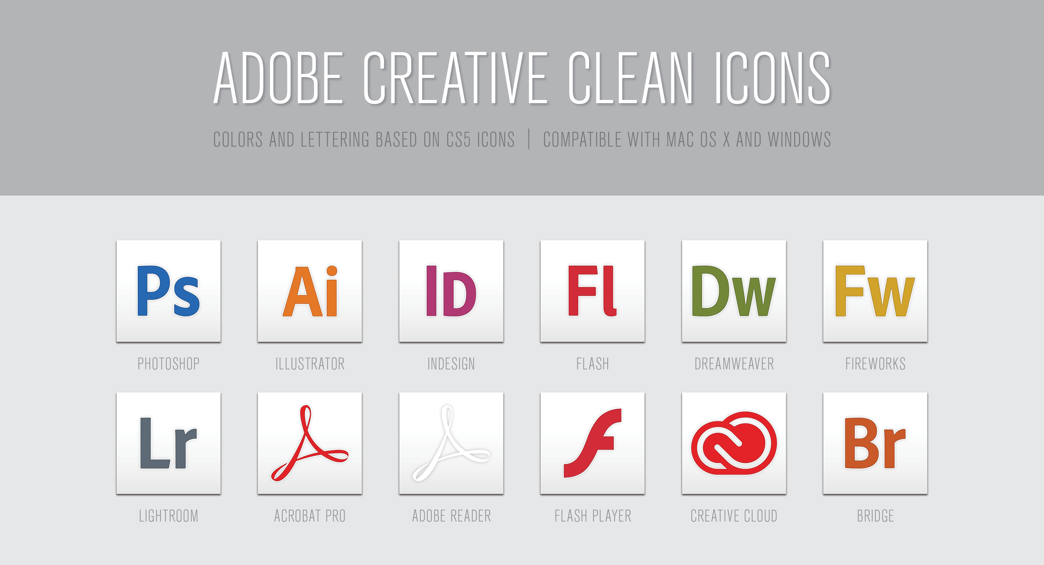 Adobe Creative Clean Icons