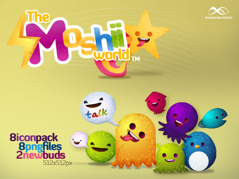 New Moshii World - Icon Pack by anekdamian on DeviantArt