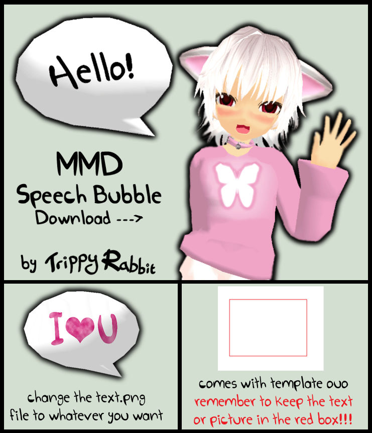Mmd Speech Bubble Dl By Trippy Rabbit On Deviantart