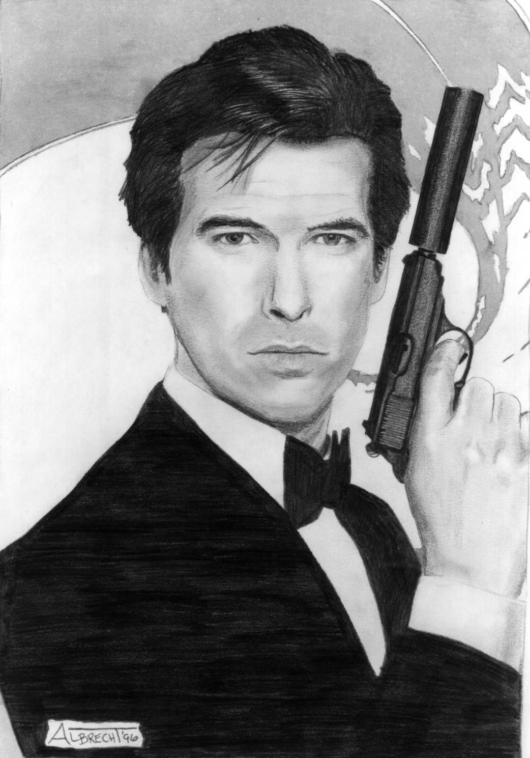 Pierce Brosnan as James Bond by AlbrechtArt on DeviantArt