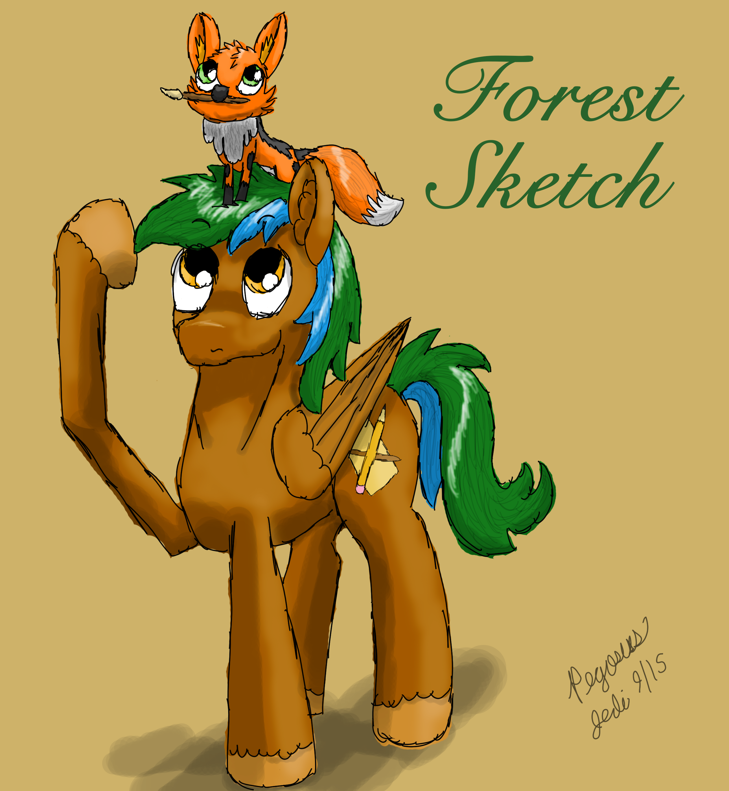 Forest Sketch by FloofyFoxComics on DeviantArt