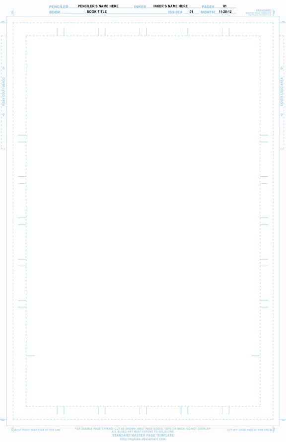COMIC MASTER PAGE TEMPLATE by mykies