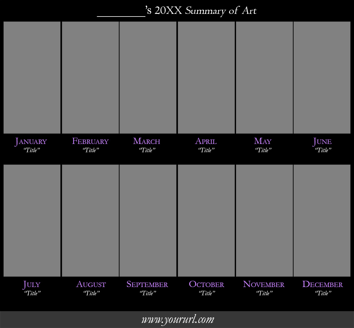 Summary of Art Blank Template