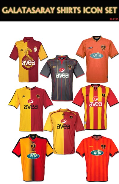 Galatasaray Shirts Icon Set