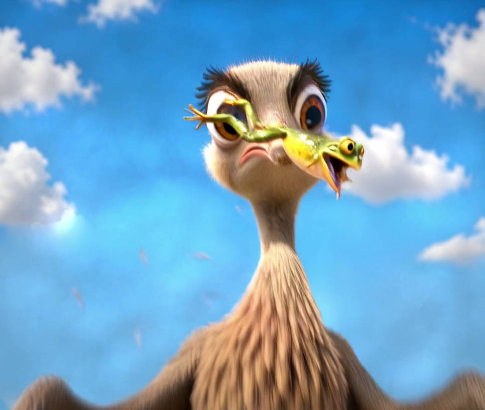 FROG AND OSTRICH 2
