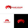 Modern Game House Logo Template Design Vector