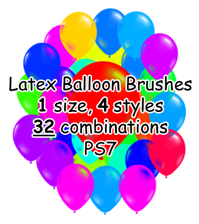 PS7 - 32 Latex Balloon Brushes