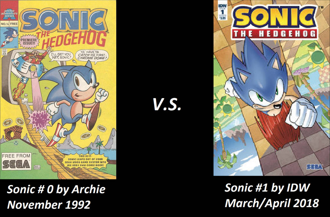 Sonic games vs idw comics
