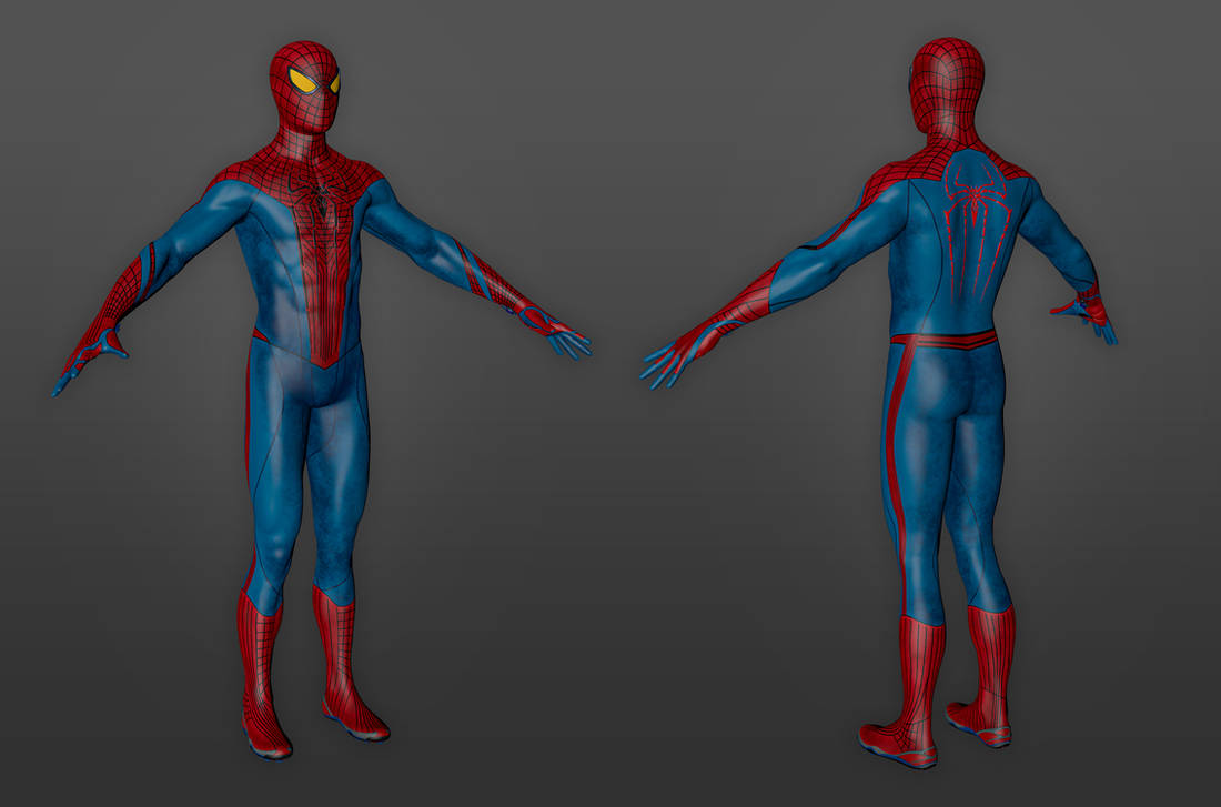 TASM1 SUIT 3D MODEL - Spider-Man PS4 by Mann53 on DeviantArt