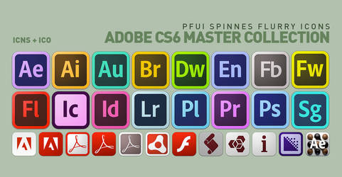 Adobe CS6 Master Collection Flurry Icons