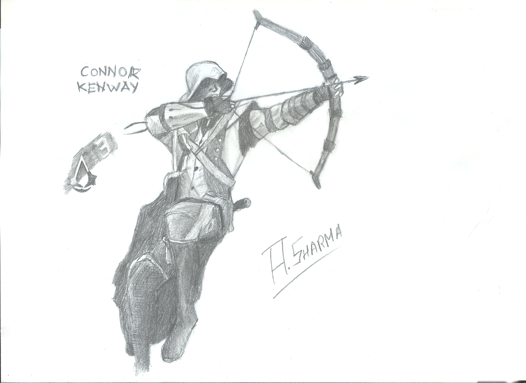 Connor - Assassins' Creed (3D Drawing) by Ankredible on DeviantArt