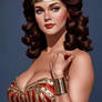 Lynda Carter Wonder Woman Gently Lifting Her Arm