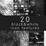 20 black and white icon textures