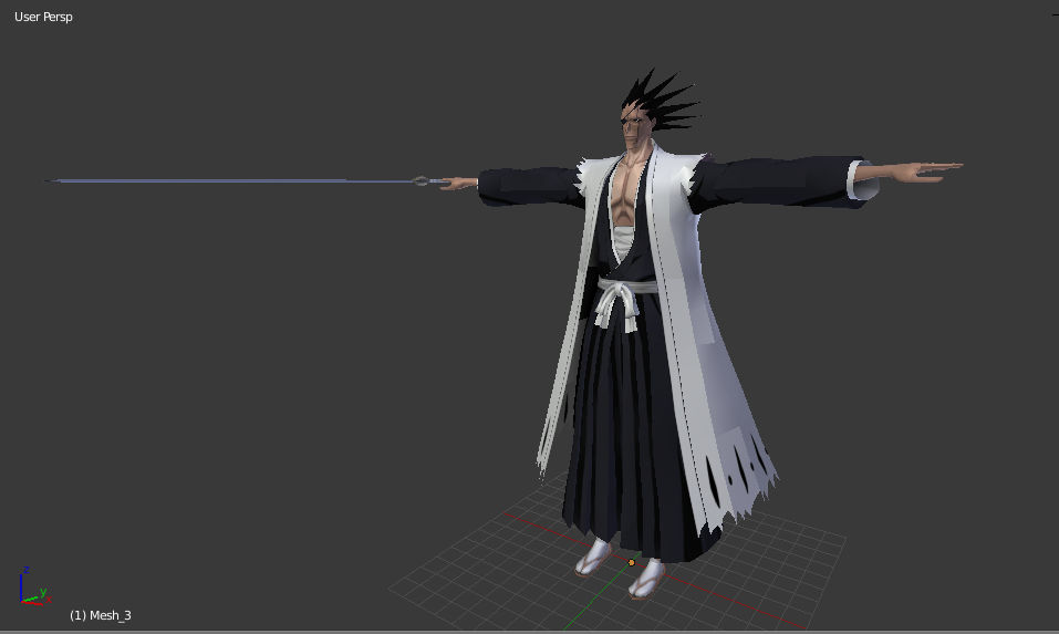 Kenpachi ps3 bleach res.. model release by artinkers on DeviantArt
