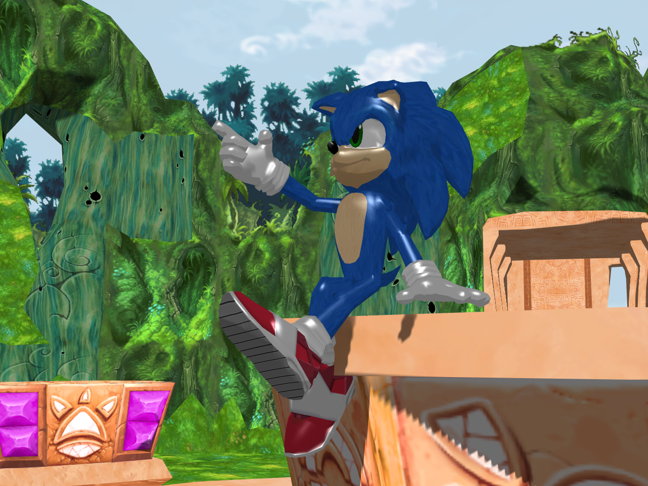 Mobile - Sonic Dash - Super Sonic (Movie) - The Models Resource