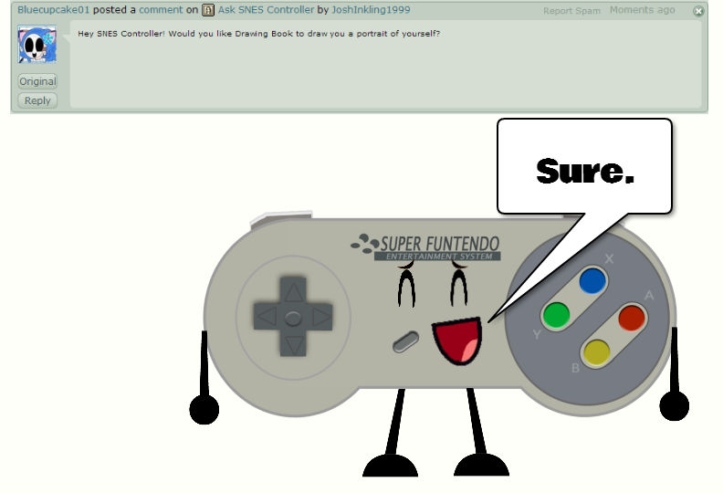Ask SNES Controller #8 by JoshInkling1999 on DeviantArt