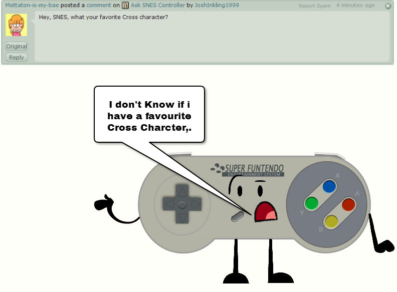 Ask SNES Controller #10 by JoshInkling1999 on DeviantArt
