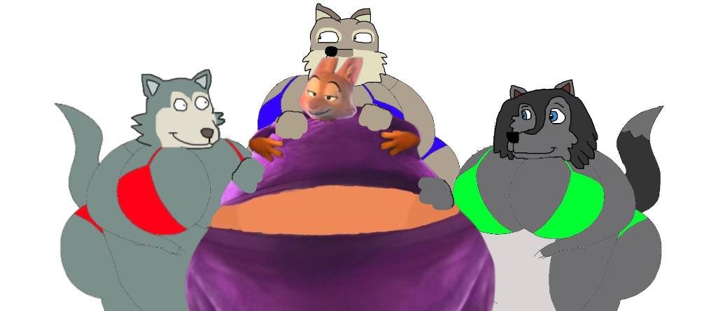 Sumo Wolves Feeling Chubby Diane Foxington by Christopher-Werewolf on ...