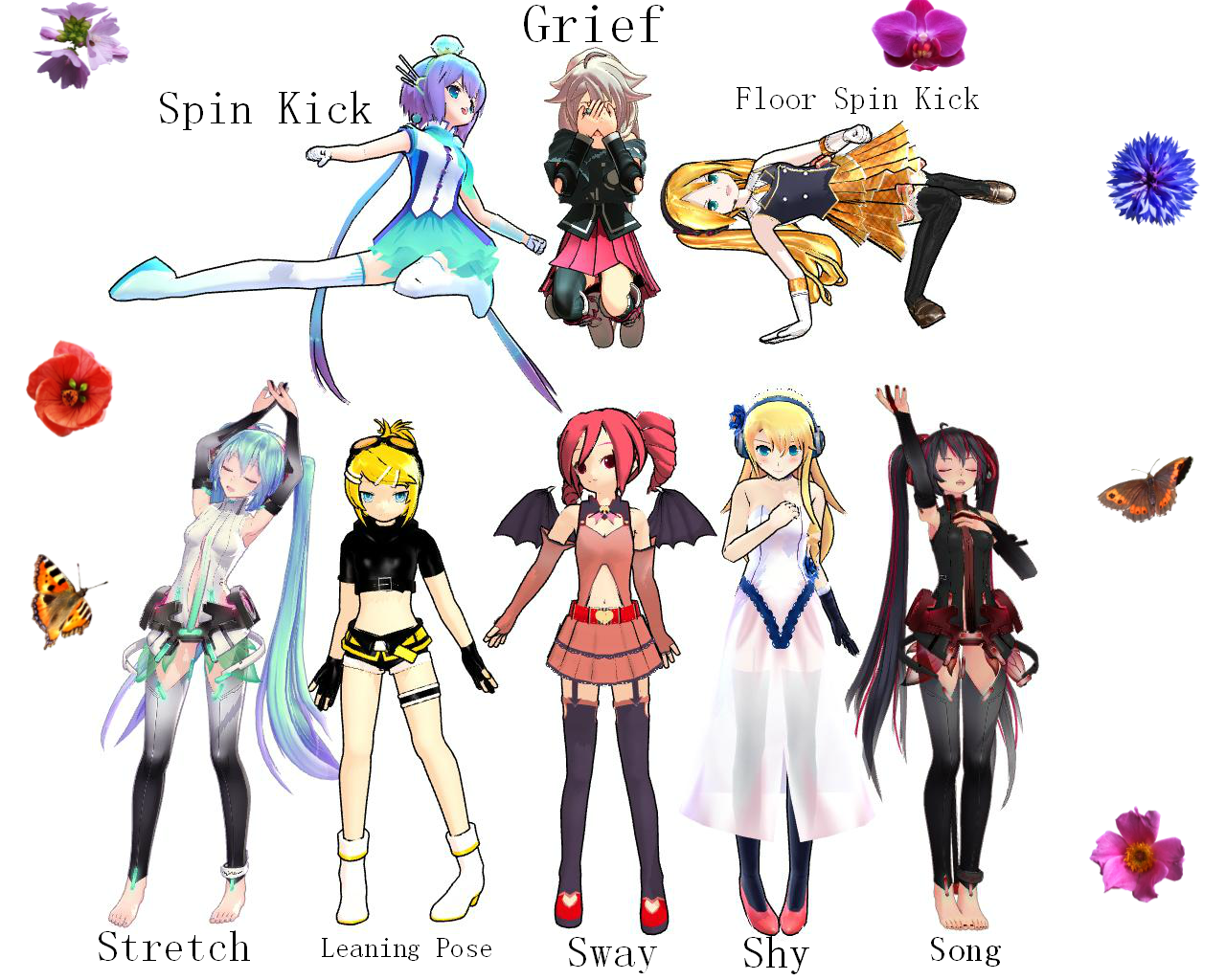 Random Pose Pack by Neverlia on DeviantArt