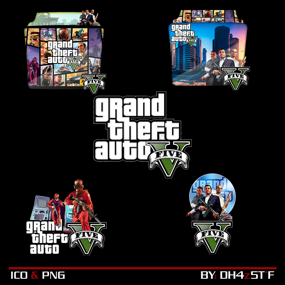 GTA V Folder Icon by DH4z5T on DeviantArt