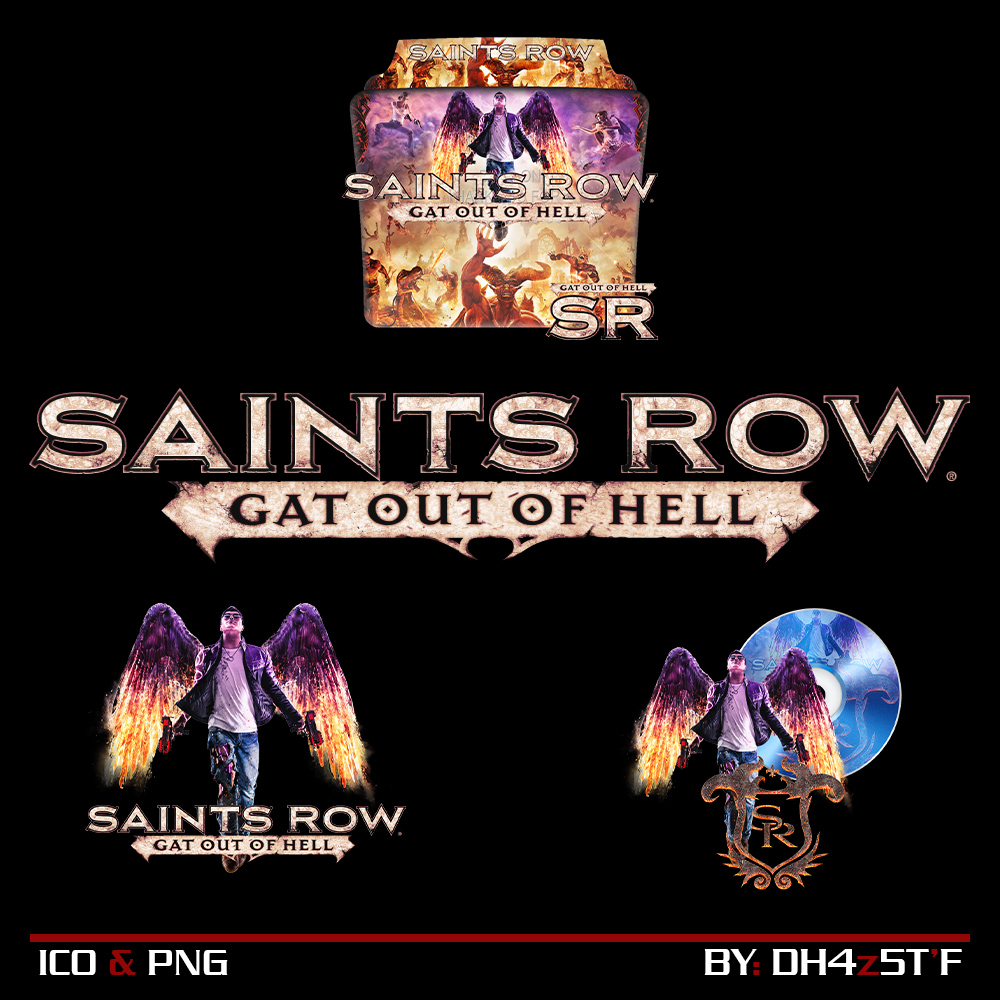 Saints Row Gat Out of Hell Folder Icon by DH4z5T on DeviantArt