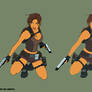 Lara Croft Lineart by Diabolumberto Flats By Brad