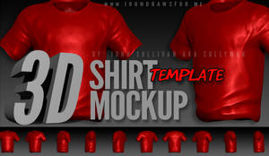 3D SHIRT MOCKUP - TEMPLATE (Photoshop)