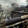 Postapocalyptic industrial area