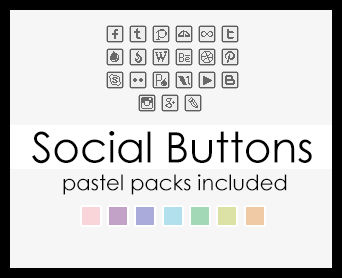 Social buttons square