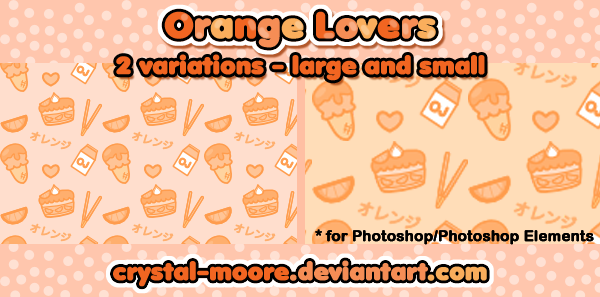 Orange Lovers Patterns by CNM