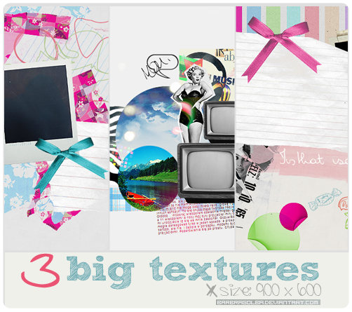 3 Big Vintage Textures by BarbraGolba