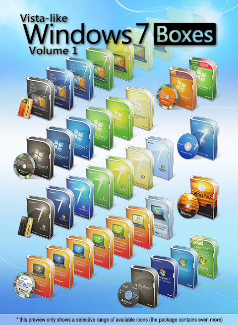 Vista-like Windows 7 Boxes II - Vol.1