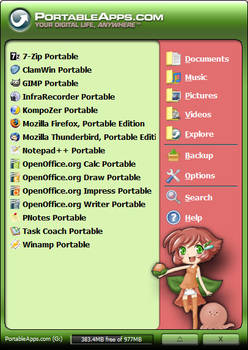 Momo - PortableApps.com Menu